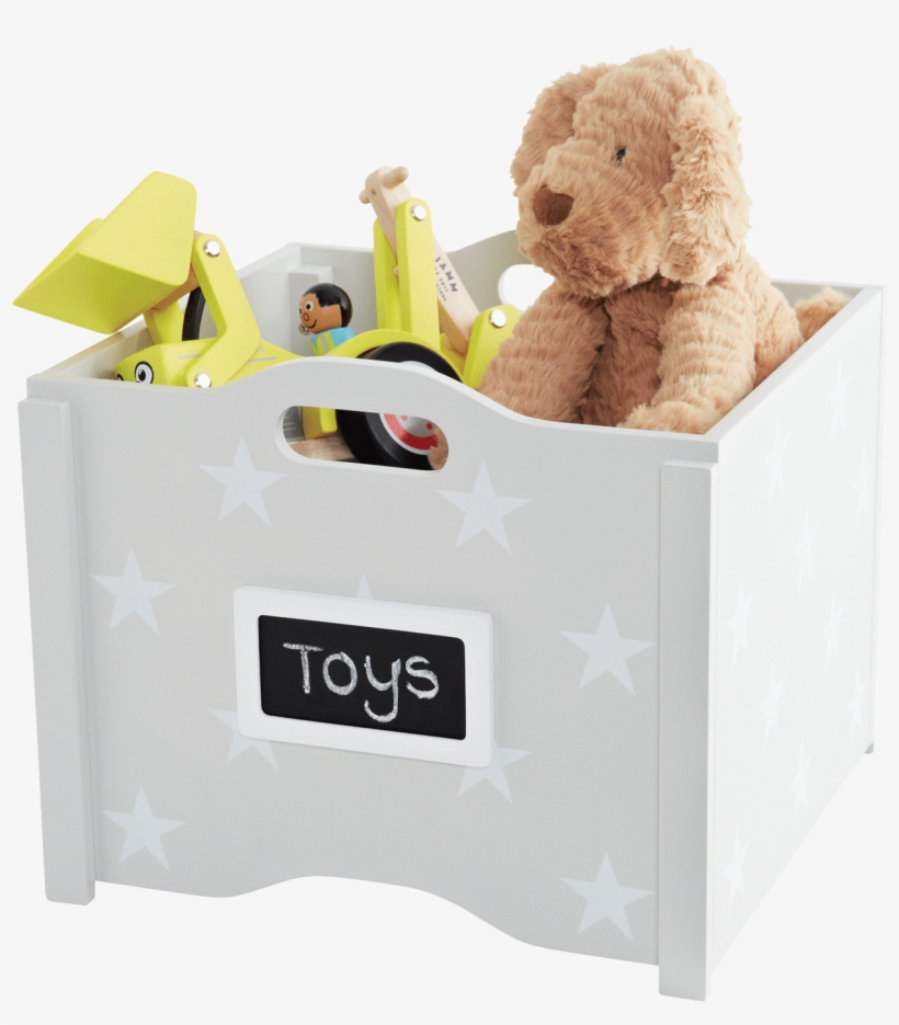 grey large toy box
