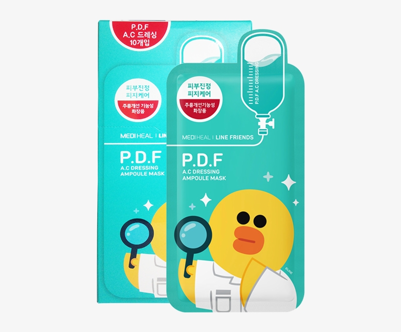 Box Set Line Friends P - Mediheal Pdf Ac Dressing Ampoule Mask, transparent png #6063893