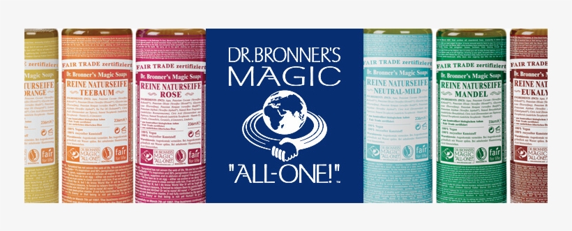 Dr Bronner Logo In Bottles Natkind - Dr Bronner's Rose Pure-castile Soap Liquid 236 Ml, transparent png #6065035