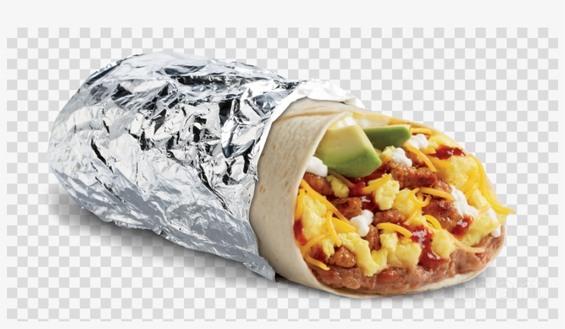Burrito Png Clipart Burrito Huevos Rancheros - Del Taco Breakfast Burrito Sausage, transparent png #6065656