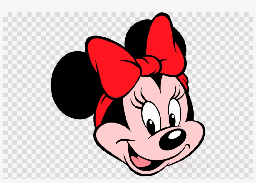 Minnie Mouse Head Clipart Minnie Mouse Mickey Mouse - Minnie Mouse Head Red, transparent png #6065932