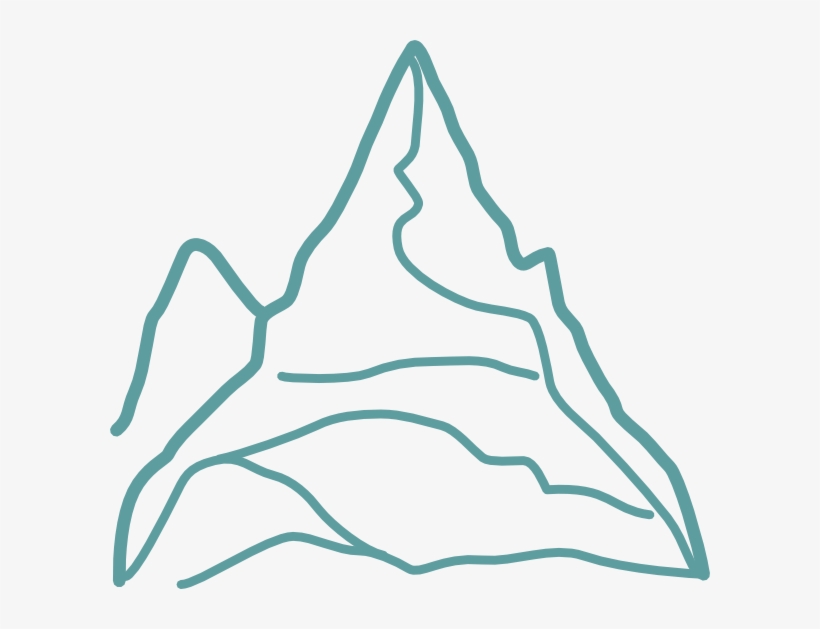 Blue Mountain Chain Svg Clip Arts 600 X 549 Px, transparent png #6066300