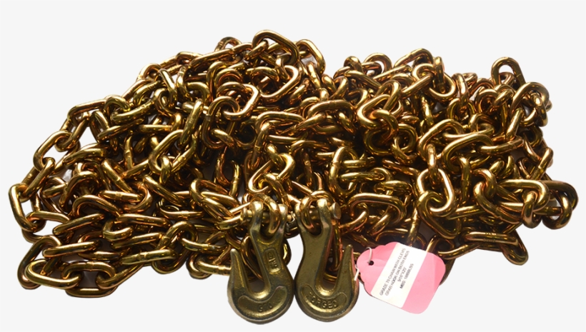 Clip Art 5/16″ 20′ Chain With Grab Hooks With Transparent - Portable Network Graphics, transparent png #6066383