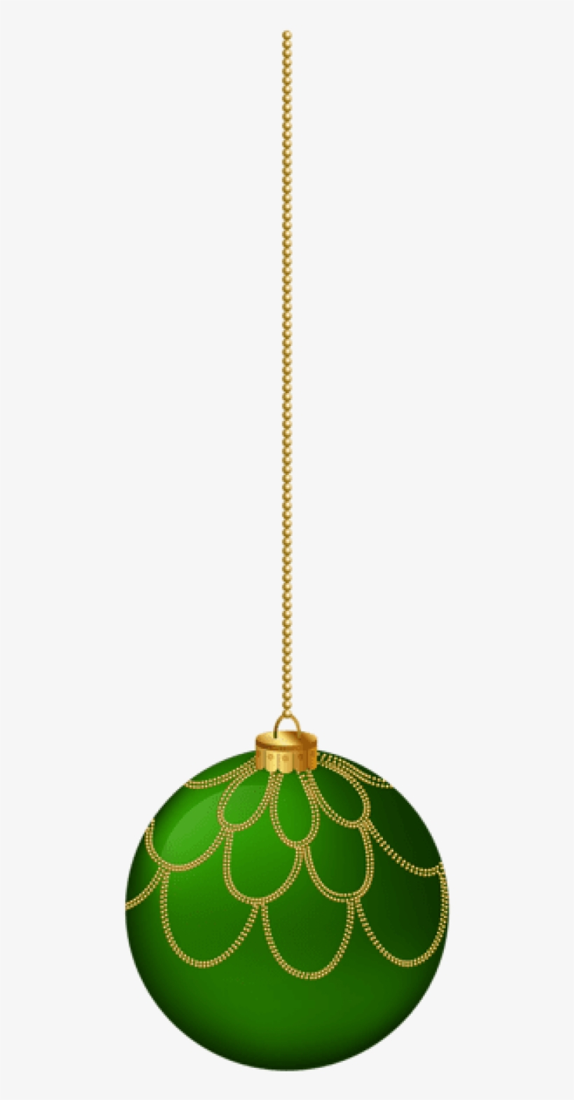 Free Png Green Hanging Christmas Ball Png Png Images - Portable Network Graphics, transparent png #6066384