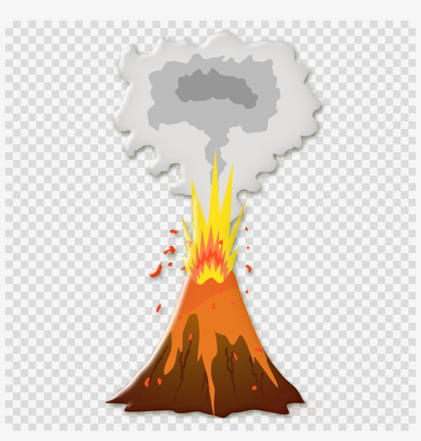 Volcano Clipart Volcano Clip Art - Volcanic Eruption Clip Art, transparent png #6068133