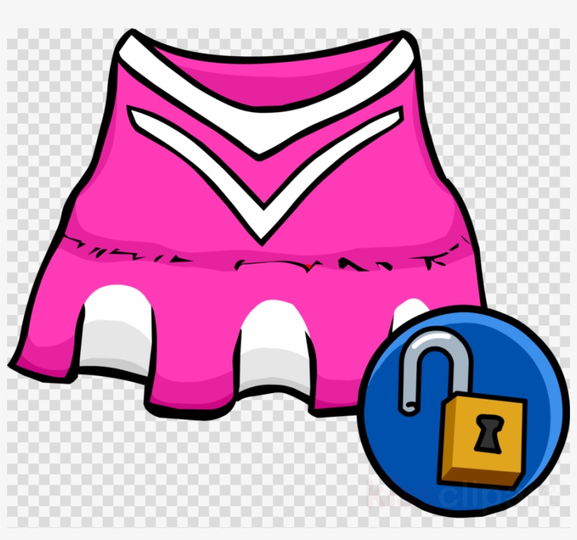 Club Penguin Cheerleader Clipart Club Penguin Cheerleading - Cheerleading Outfit Clip Art, transparent png #6068829