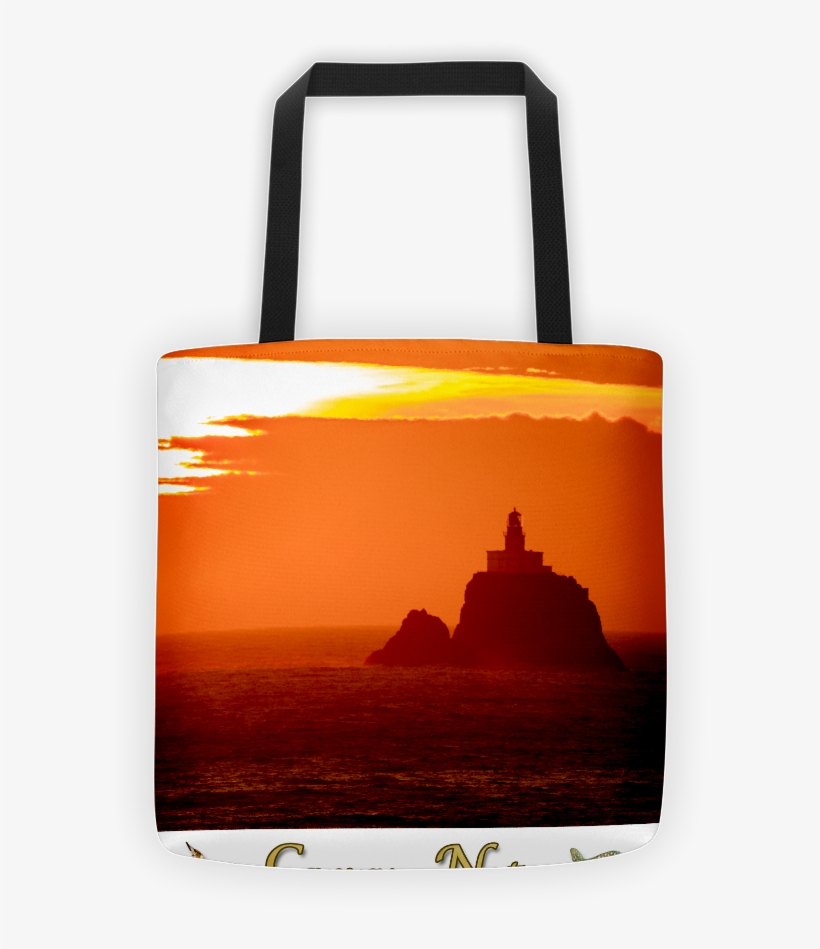 Tote Showing Photos Of The Tillamook Rock Lighthouse - Tillamook Rock Light, transparent png #6069591