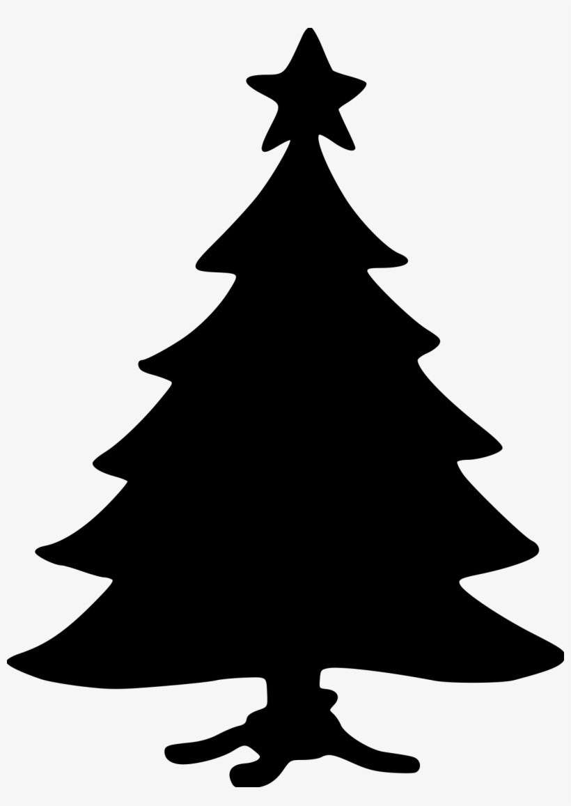 Christmas-tree2 File Size - Christmas Tree Silhouette Transparent Background, transparent png #6070826