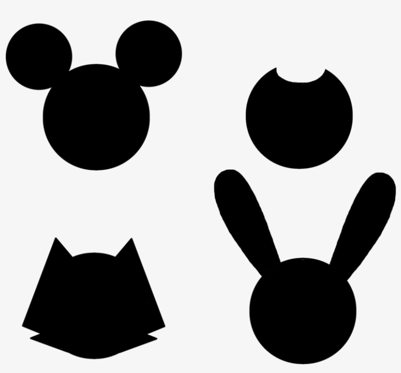 Mickey Head Silhouette Png Picture Free Download Felix Mickey Bendy Oswald Free Transparent Png Download Pngkey