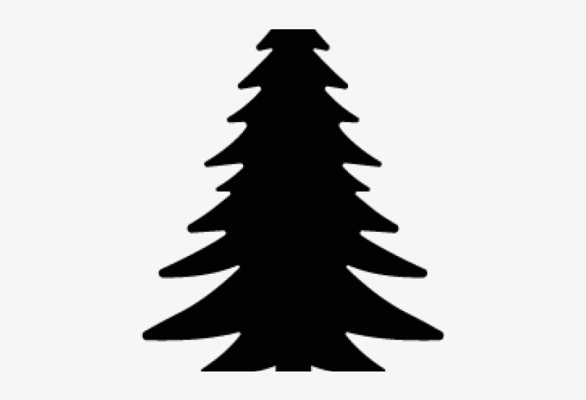 Xmas Tree Silhouette - Christmas Tree, transparent png #6071341