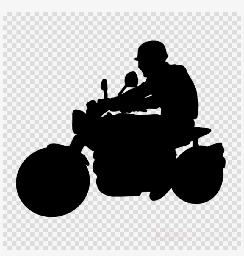 Silhouette Clipart Silhouette Motorcycle Clip Art - Clip Art, transparent png #6071697