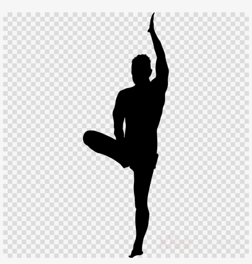 Yoga Poses Silhouette Male Clipart Yoga Clip Art, transparent png #6072139