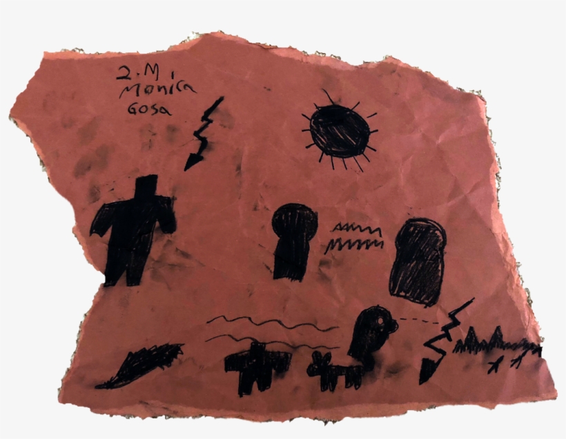 Cave Drawing, 2005 Charcoal On Paper 12 By 8 Inches - Drawing, transparent png #6072270