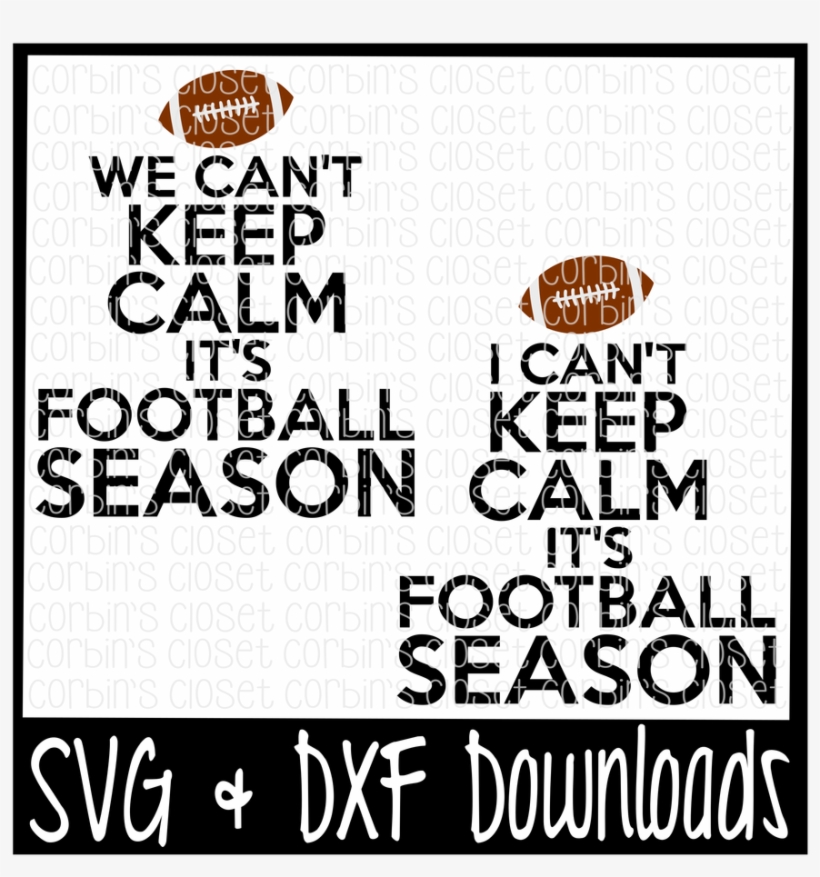 Can T Keep Calm It S Season - Little Brother Biggest Fan Football Svg, transparent png #6072540