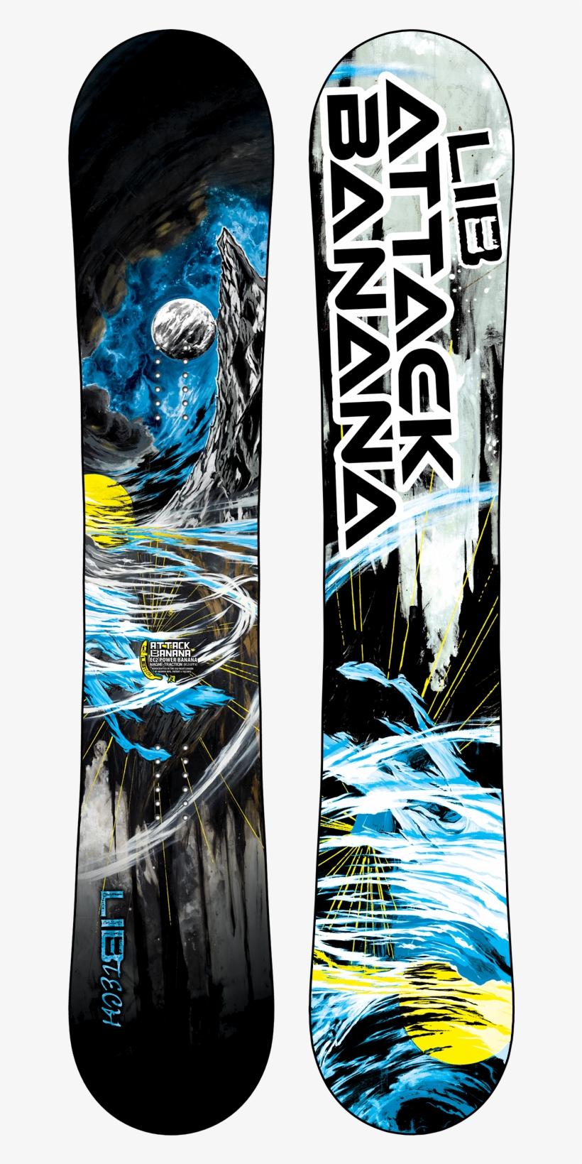 1314 Lib Tech Attack Banana - Lib Tech Attack Banana 2014, transparent png #6072965