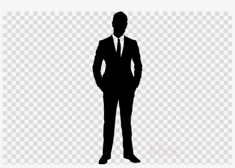 Man In Suit Silhouette Transparent Clipart Silhouette - Key Icon Transparent Background, transparent png #6073492