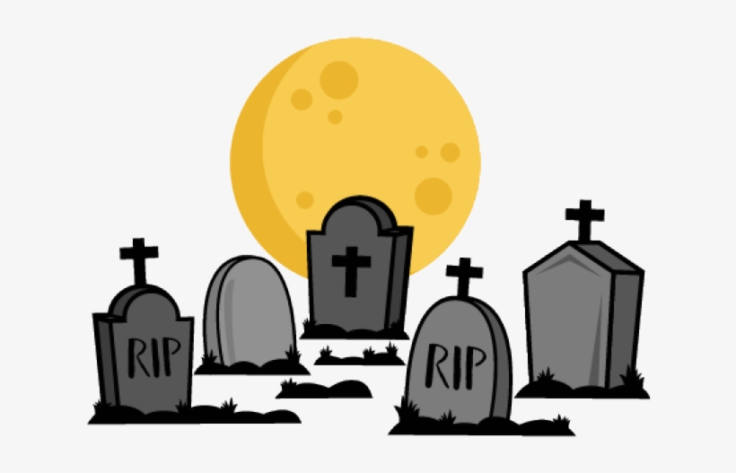 Cemetery Clipart Silhouette - Clipart Cemetery, transparent png #6073501