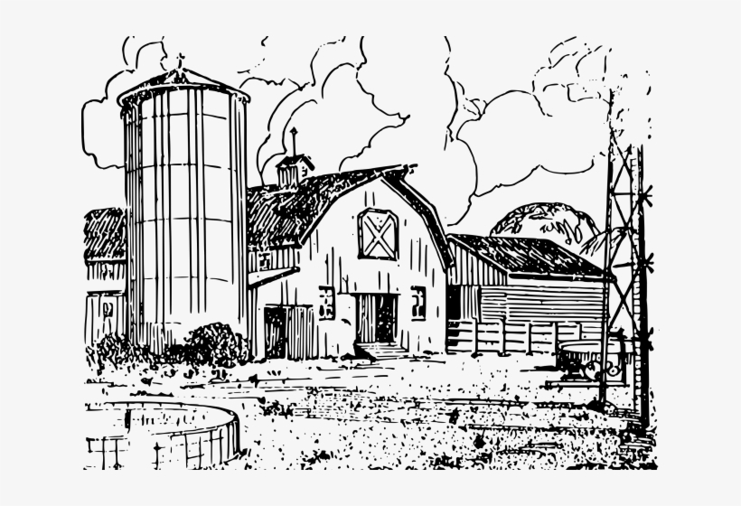 Drawn Barn Line Art, transparent png #6074285