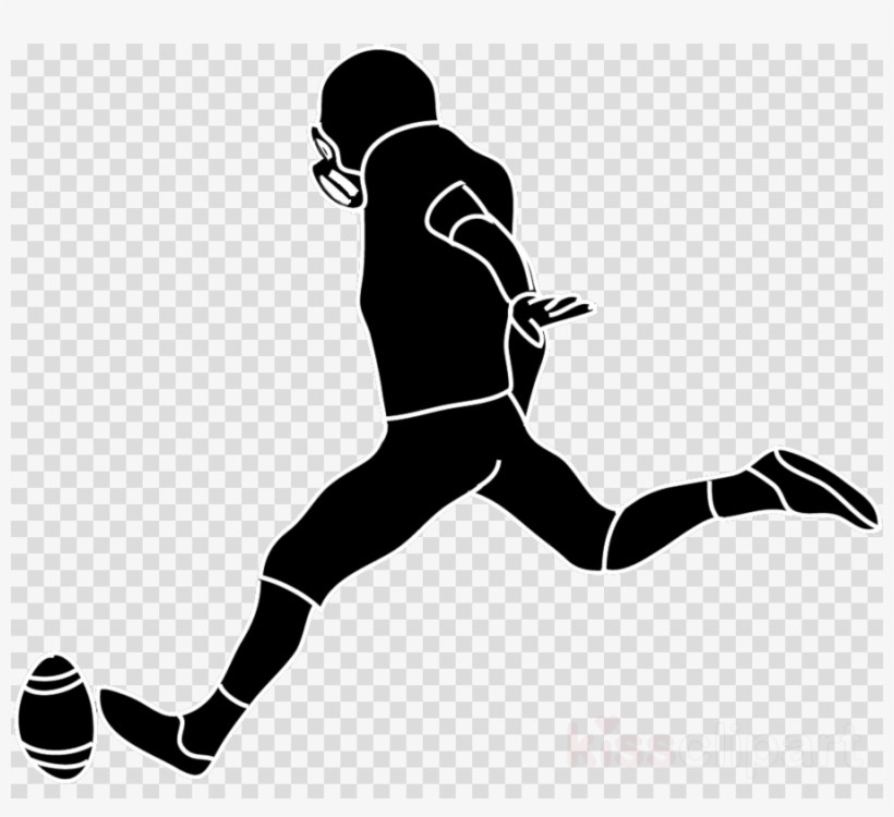 Football Kicker Silhouette Clipart Placekicker American - Football Kicker Clipart, transparent png #6074493