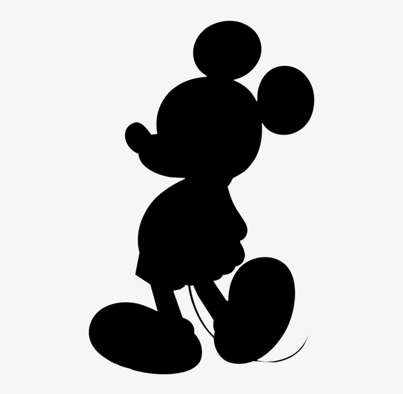 Mickey Mouse Silhouette Clipart Mickey Mouse Minnie - Mickey Silhouette, transparent png #6074601