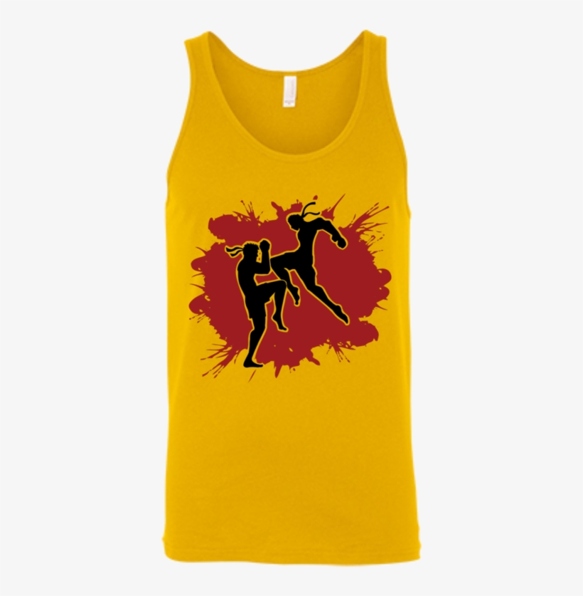 Muay Thai Flying Knee Tank Top - Dance Logo Design Boys, transparent png #6074914