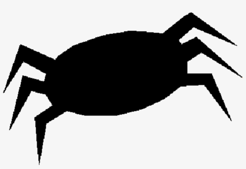 Crab Insect Decapods Silhouette Monochrome Photography - Spider Drawing Black, transparent png #6075239