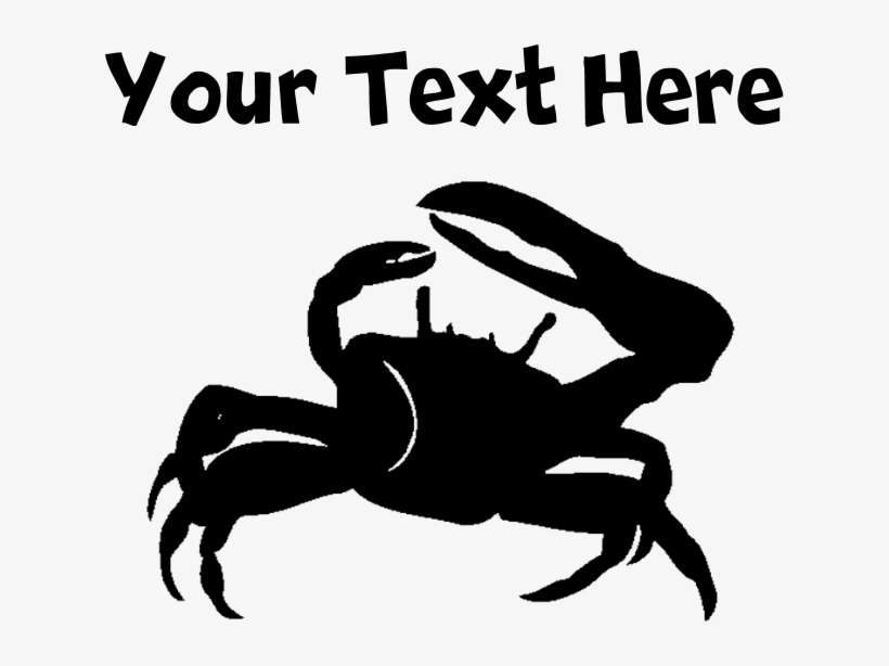 Crab Silhouette Throw Pillow, transparent png #6075335