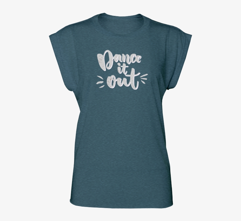 Dance It Out Womens Flowy Rolled Cuff Muscle T-shirt - Purple Active Shorts By Marika - Purple Cheer, transparent png #6076087