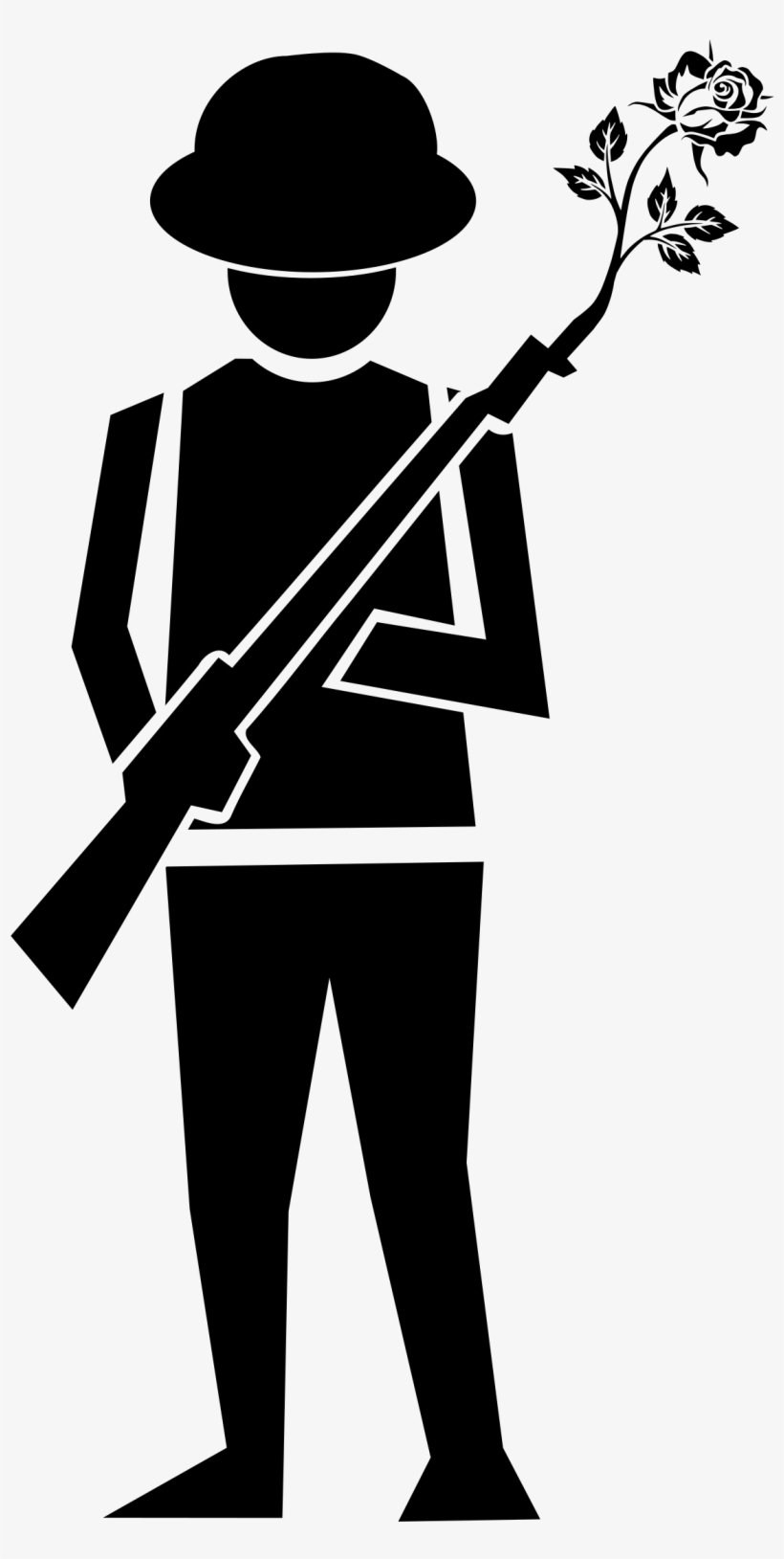 Army Silhouette Png - Black And White Farming Clipart, transparent png #6076094