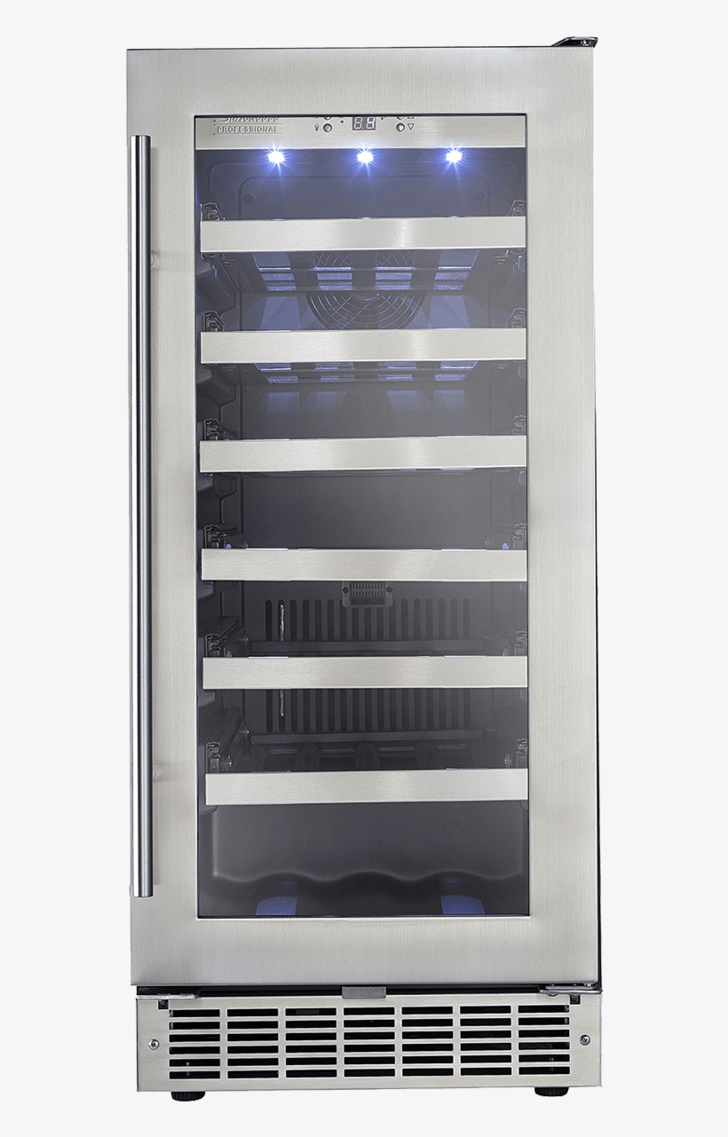 Silhouette Tuscany Dwc031d1bsspr - Danby 34 Bottle Silhouette Single Zone Built-in Wine, transparent png #6076562