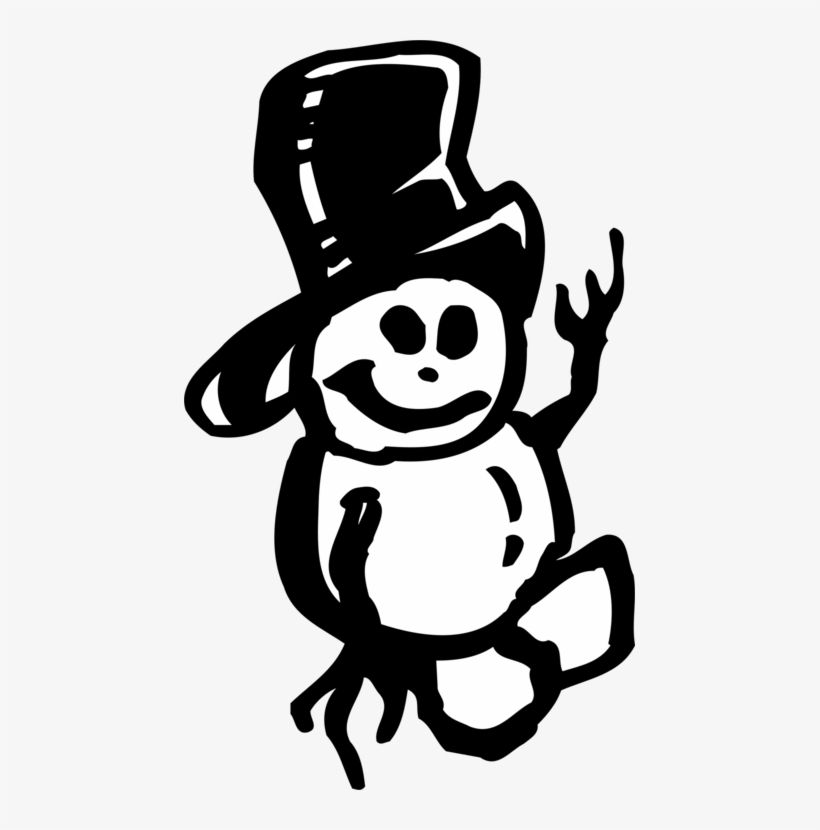 Computer Icons Snowman Black And White Silhouette, transparent png #6078219