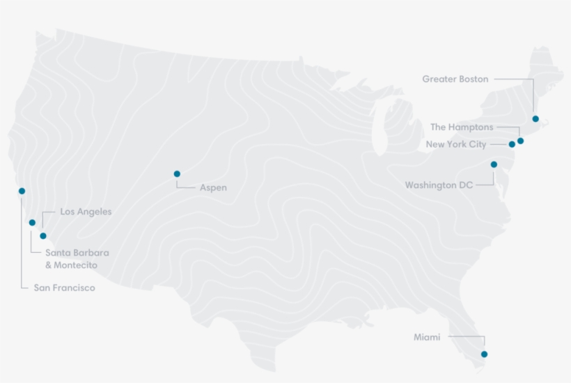 Compass Offices - Black Us States Map, transparent png #6079256