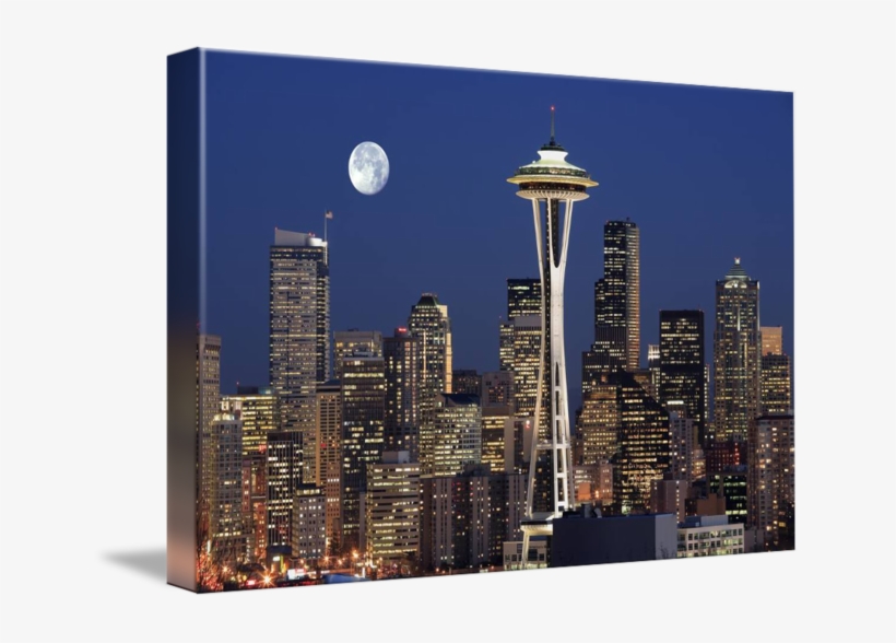 Graphic Library Library Full Moon By Inge Johnsson - Seattle, transparent png #6080304