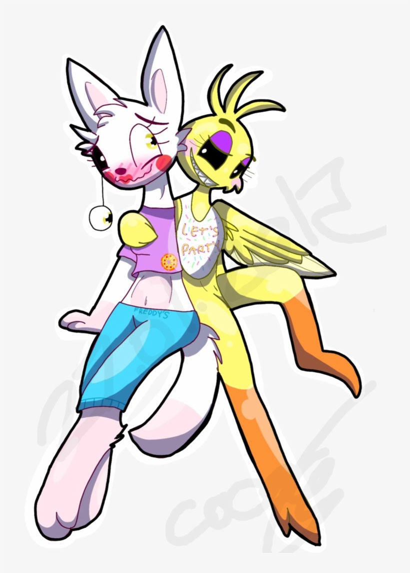 Png Black And White Library Chica Drawing Foxy - Drawing, transparent png #6080422