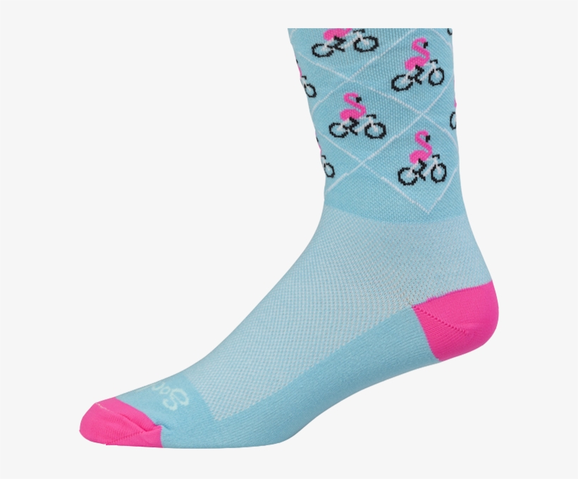 Issi Flamingo Socks - T-shirt, transparent png #6081432
