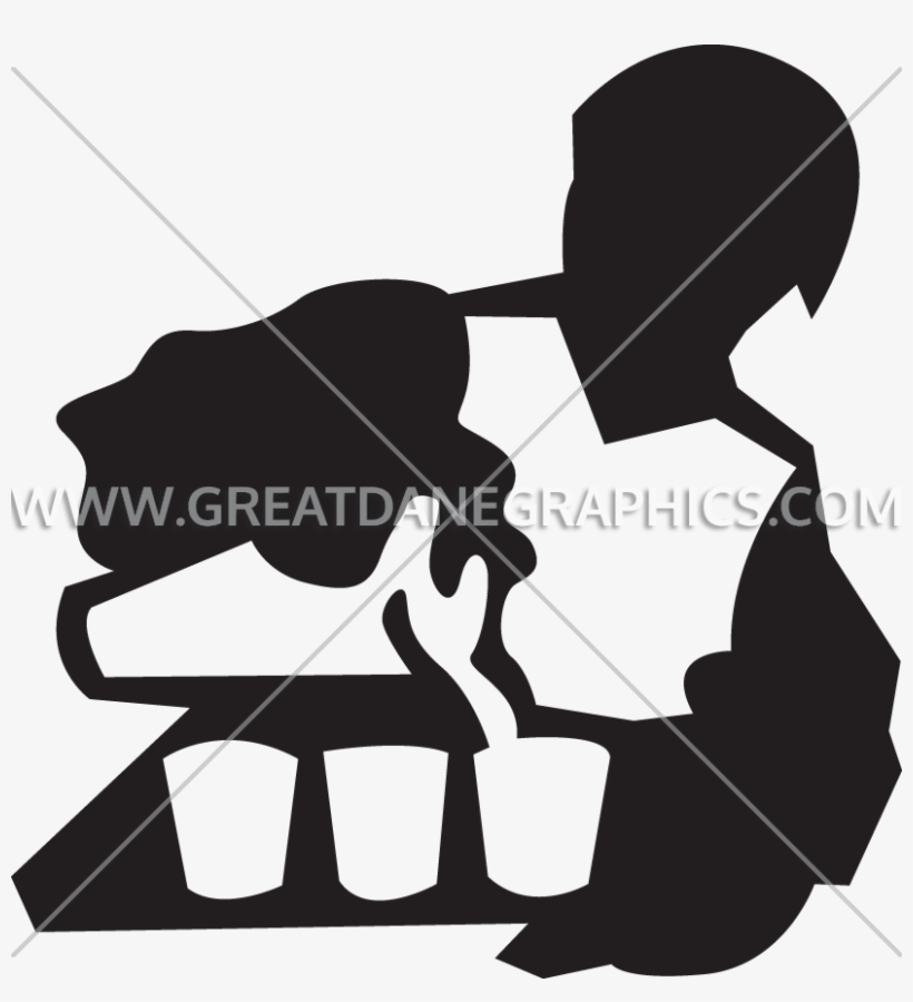 Bartender Vector Silhouette - Portable Network Graphics, transparent png #6082438