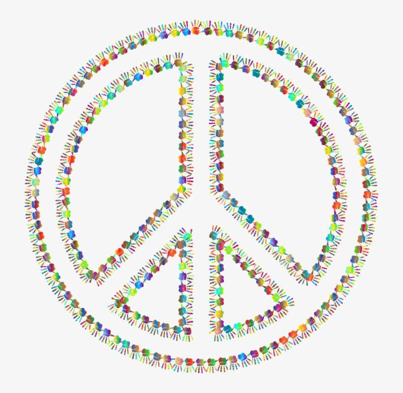 Next - Peace Sign Symbol Color, transparent png #6082454