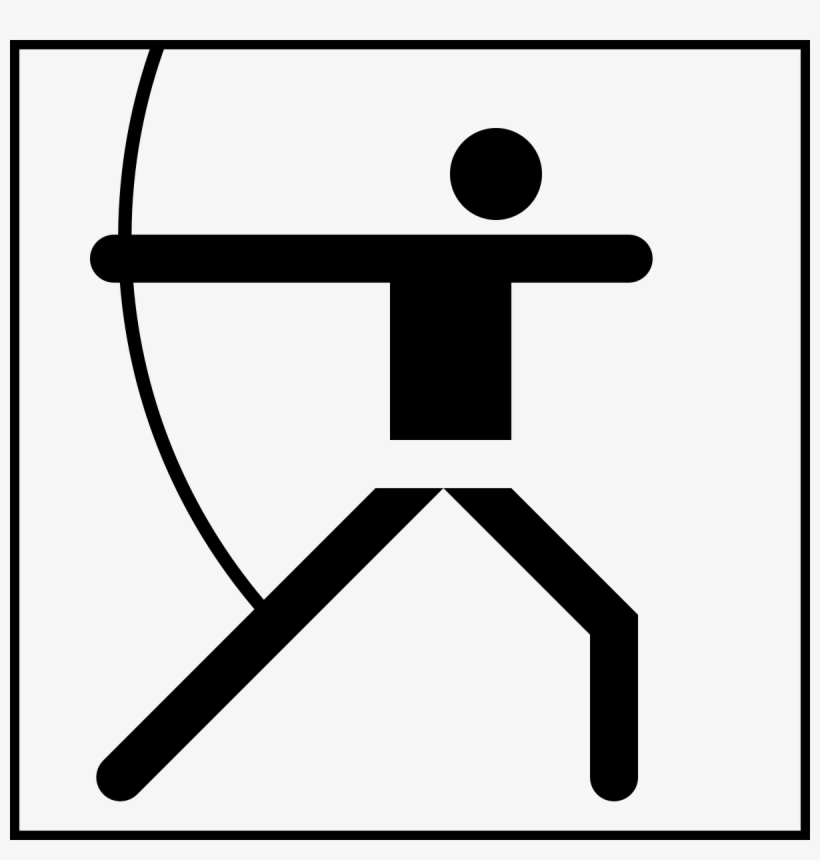 Munich 1972 And Montreal - Olympic Archery Pictogram, transparent png #6082539