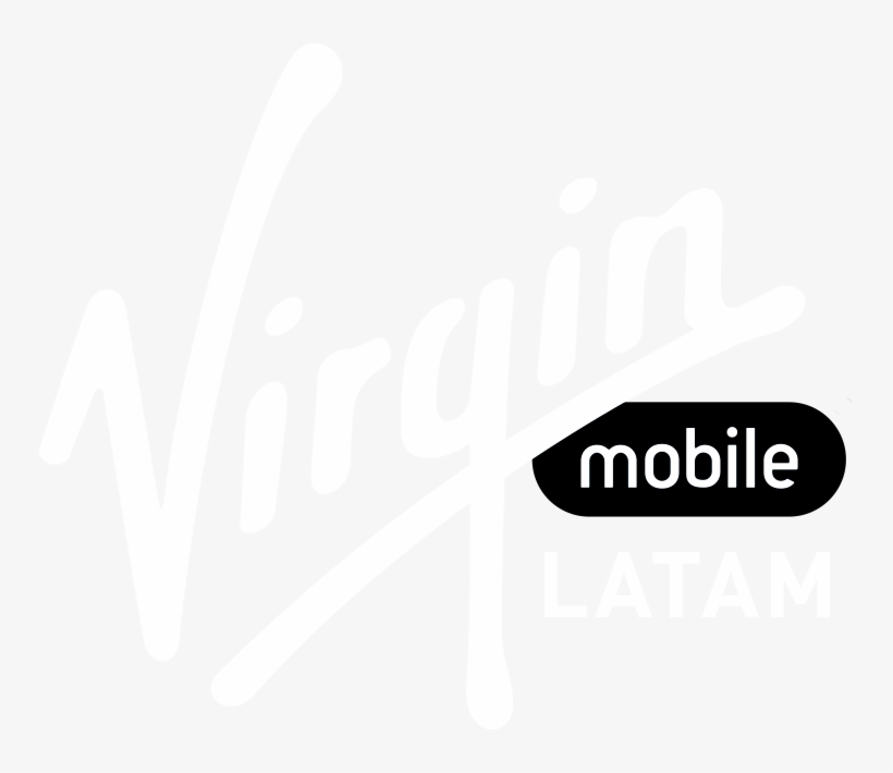 Virgin Latam Logo - Virgin Mobile Logo White, transparent png #6083886