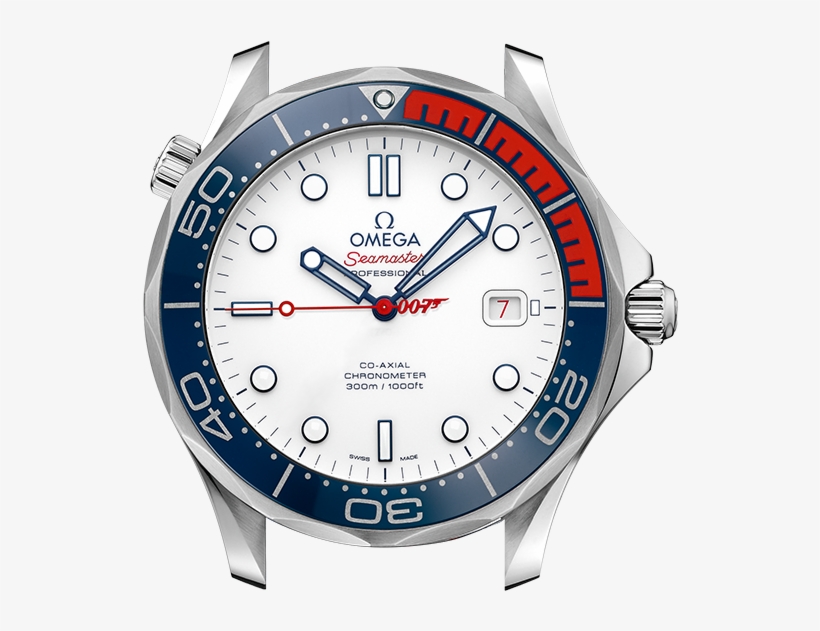 Co-axial 41 Mm - Omega Seamaster Commander James Bond 007 Watch 212.32.41.20.04.001, transparent png #6083943