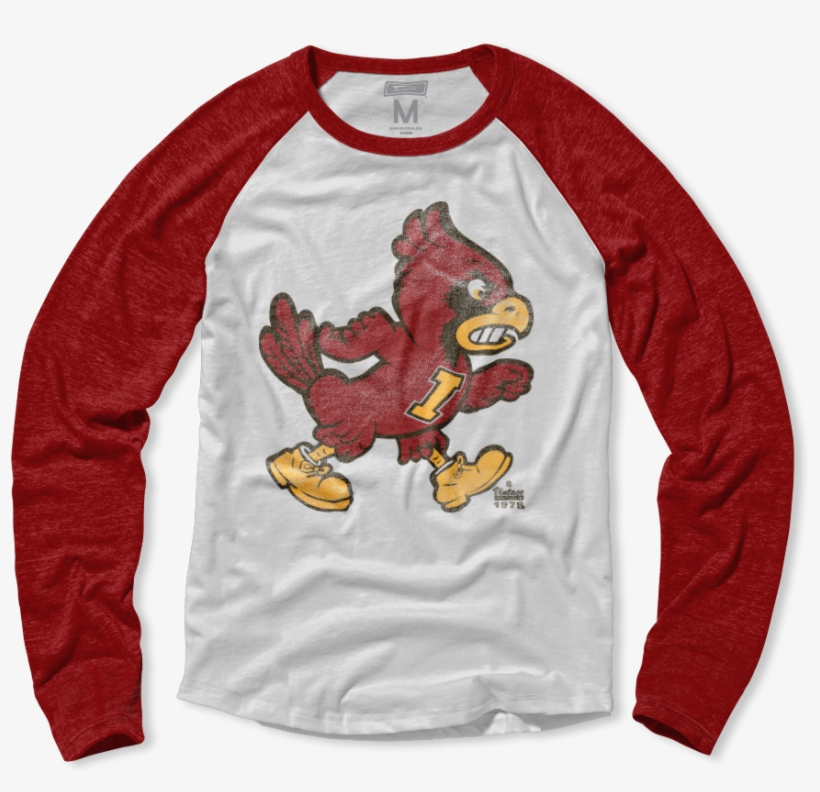 Get Ready For The Cool Football Weather At Jack Trice - Louisville Cardinals Football Raglan, transparent png #6084317
