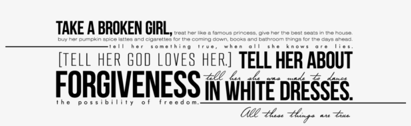 Inspirational Typography Cortney Parsons - My F-word Is Forgiveness, transparent png #6085173