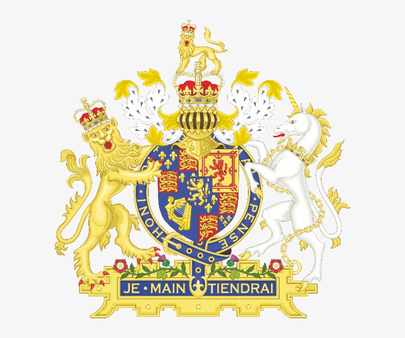 Kings Arms Polebrook Coat Of Arms - Scotland Unicorn And Lion, transparent png #6086185