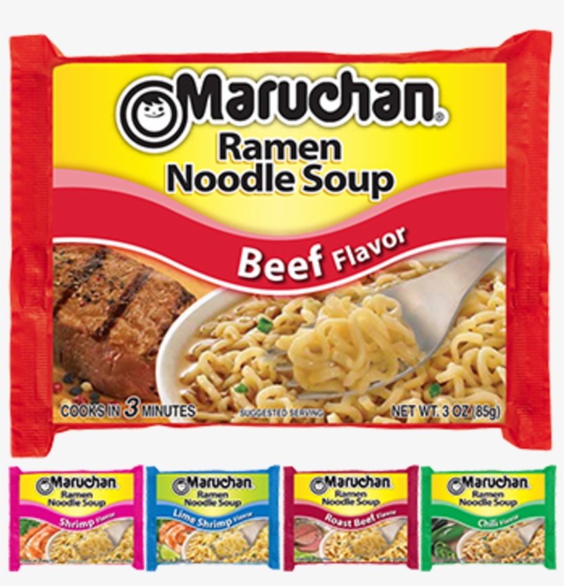 Ramen Page Image - Maruchan Ramen Noodle Soup, Pork - 3 Oz Packet, transparent png #6086894