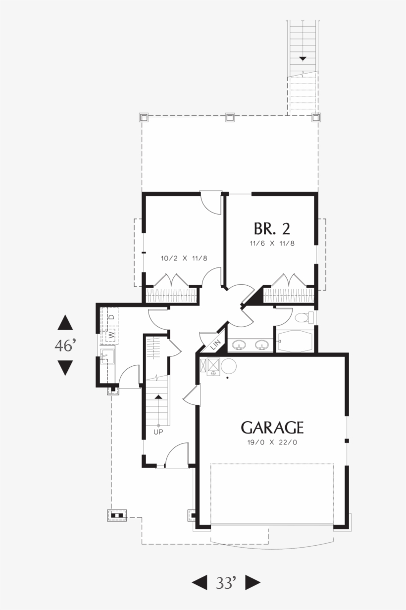 Craftsman Floor Plan - Floor Plan, transparent png #6086895