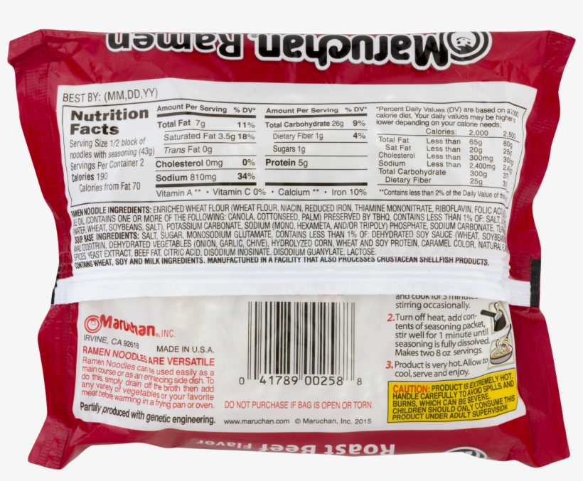 Maruchan Ramen Noodle Soup - 36/3 Oz. Chicken Flavor, transparent png #6087517