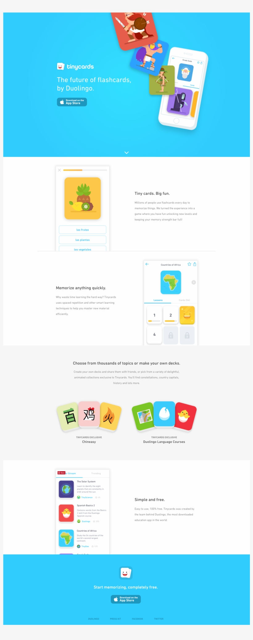 Https - //tinycards - Duolingo - Com/ Easy To Understand, - Landing Page, transparent png #6088601