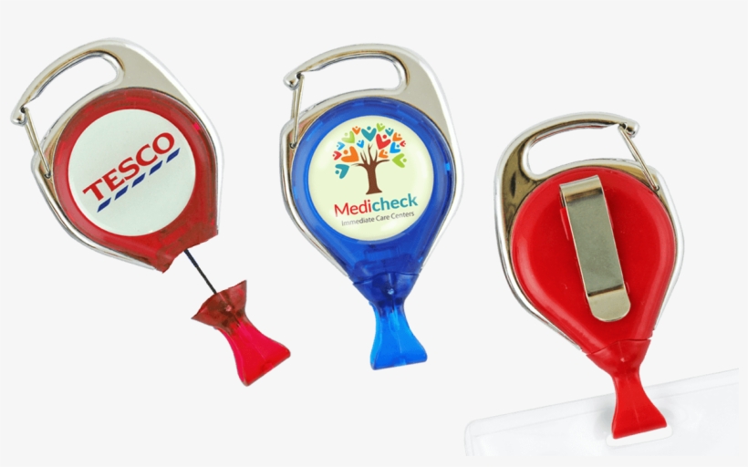 Custom No Twist Carabiner Badge Reel With Card Clip - Carabiner, transparent png #6088602