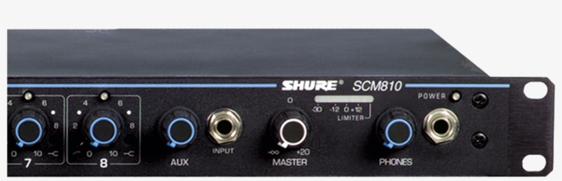 Shure Publications - Shure Scm810 Automatic Mixer, transparent png #6088965