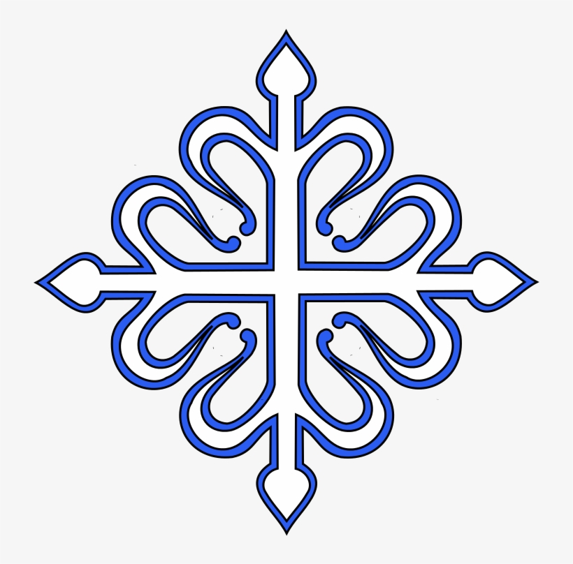 Meuble Héraldique Croix Calatrava Vidée - Snowflake, transparent png #6089319